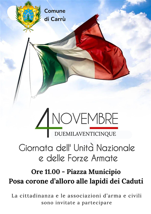 Cerimonia del 4 novembre 2025